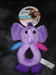 *NEW* Pawise Vivid Life 8' Hollow Elephant 🐘 Crinkly/Squeaky Toy For Dogs - Picture 1 of 3