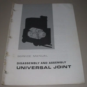Service Manual Caterpillar Gabelstapler Universal Joint Wartungsanleitung 1972! - Imagen 1 de 1