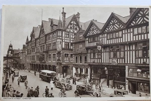 Reino Unido Inglaterra Chester Eastgate Street Postal Antigua Vintage Tarjeta Ver PC - Imagen 1 de 2