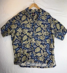 Harley Davidson Hawaiian Shirt Mens XL Short Sleeve Motorcycle Print Button Up - Picture 1 of 7