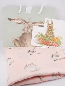 New With Tags and Gift Bag Hannah Dale ~ Wrendale Rabbits Scarf x Shawl - Picture 1 of 4