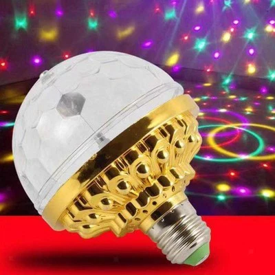 Homyl Rotating LED RGB Multi Changing Color Crystal Crystal for Disco Birthday - Image 1 of 4
