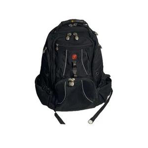 Swiss Gear Airflow Laptop Backpack Heavy Duty Travel Multi Pockets Black *READ* - Picture 1 of 8