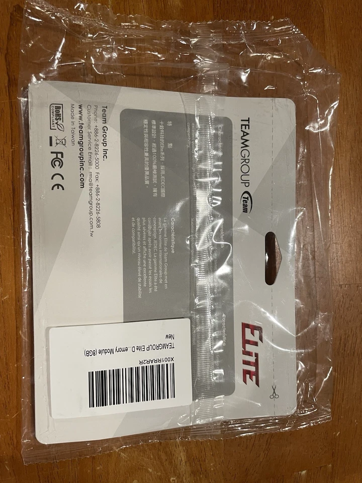 TED48G2400C16-SBK GENUINE TEAMGROUP LAPTOP MEMORY 8GB DDR4 2400 (CA65) - Image 1 of 2