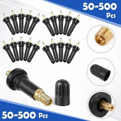 50/100/200/500x Snap-in Tire Pressure Sensor Valve Stem Service Kit Fit 17-20008 Foto 1 de 4