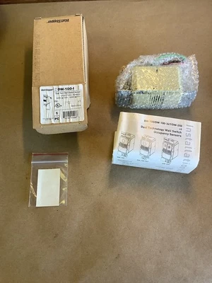 WATTSTOPPER DW-100-1 DUAL TECH WALL SWITCH SENSOR MOTION DETECTOR NEW IVORY - Image 1 of 4