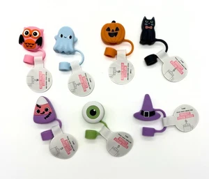 NUEVO Juego de 7 Target Bullseye Playground Halloween Vaso/Stanley Paja Toppers - Imagen 1 de 2