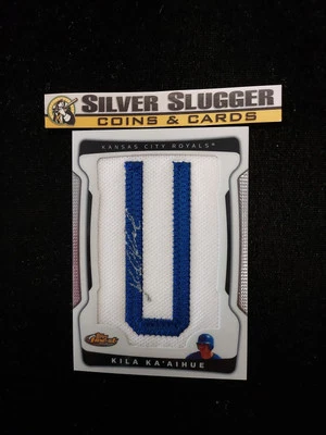 2009 Kila Ka'aihue Topps Finest Autographed Letter Patch Auto /170 #159 Royals D - Image 1 of 3