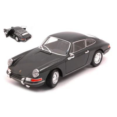 PORSCHE 911 1965 DARK GREY 1:24 Welly Auto Stradali Modellino Nuovo - Immagine 1 di 3