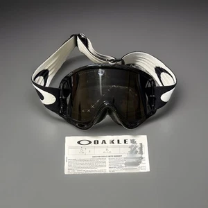 🔥Oakley O Frame MX Sand Off-Road Goggles Jet Black w/ Dark Gray & Clear Sand🔥 - Picture 1 of 3
