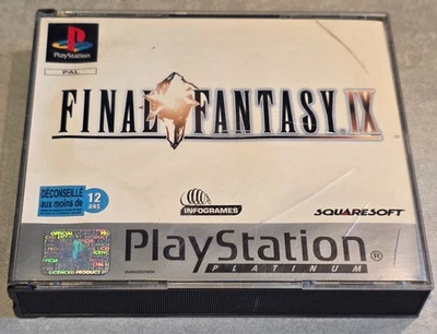 FINAL FANTASY IX 9 SONY PS1 PLAYSTATION 1 PLATINUM - Photo 1/4
