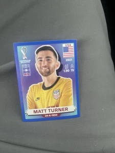 Panini FIFA World Cup Qatar 2022 Stickers MATT TURNER - BLUE PARALLEL USA - Picture 1 of 2