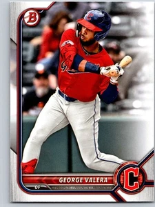 #BD-53 George Valera 2022 Bowman Draft Base Paper Cleveland Guardians - Picture 1 of 2