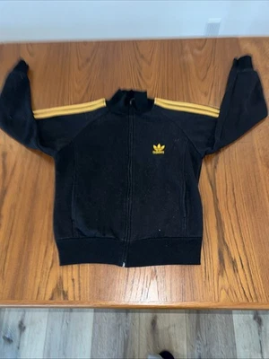 Vintage Adidas  Zipper Jacket Yellow Stripes Sz XL Unisex Pockets - Image 1 of 4