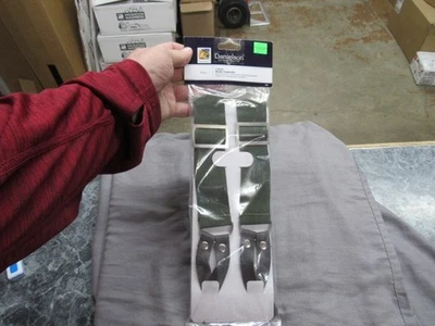 Danielson Y-Back Chest Wader Suspenders Adjustable 2" Green Nylon Webbing - Image 1 of 4