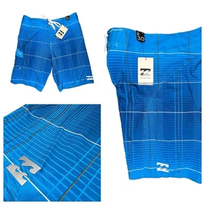 Billabong All Day X Pantalones Cortos de Tabla a Cuadros para Hombre Talla 30 Surf Natación Azul ELASTIZADO NUEVO - Imagen 1 de 9