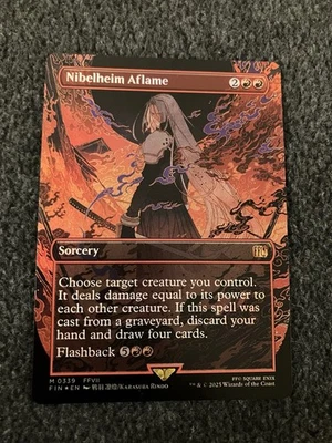 Magic The Gathering MTG - Nibelheim Aflame (Borderless) Foil - Final Fantasy - Image 1 of 2