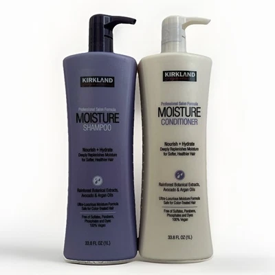Kirkland Signature Moisture Nourish+Hydrate Shampoo & Conditioner Set 33.8 Fl Oz - Image 1 of 2