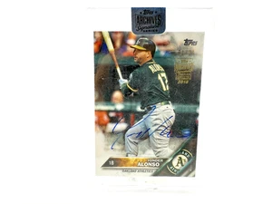 2018 Topps Archives Signature Series Yonder Alonso 01/21  Auto US36 - Picture 1 of 3