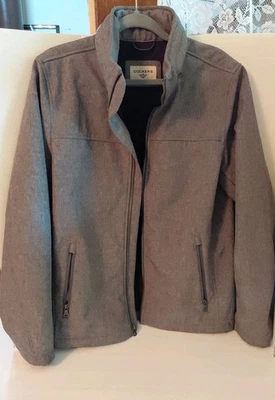 Men’s Dockers Gray Long Sleeve Hooded Insulated Jacket Coat Size Small EUC - Image 1 of 4