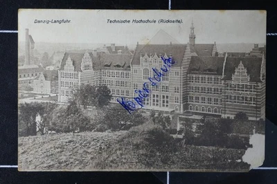 AK Danzig Langfuhr Gdansk Pommern 1925 Stadtpost Tech. Hochschule beschädigt - Bild 1 von 2