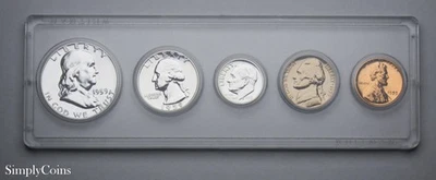 1959 Proof Set Silver Coins US Mint Uncirculated Coin Lot - Image 1 of 2