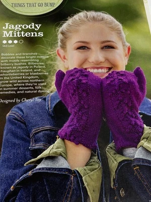 Jagody Mittens Knitting Pattern Magazine Pages - Image 1 of 3