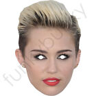 Miley Cyrus Celebrity Card Face Mask - Ready To Wear - Fancy Dress