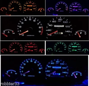 LED KIT for 94-01 Acura Integra Gauge Cluster LED KIT + license led bulb t10 - Foto 1 di 7