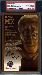 Ron Mix PSA DNA Signed Hall of Fame Bronze Bust Postcard Autograph - Picture 1 of 1