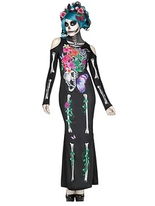 Beautiful Bones Day Of The Dead Skeleton Adult Costume - Picture 1 of 3