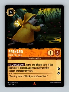 Disney Lorcana: Into The Inklands - Bernard - Brand New Agent - 2/204 - Picture 1 of 2