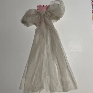 Ivory Tulle Hair Bow 18” New - Picture 1 of 3