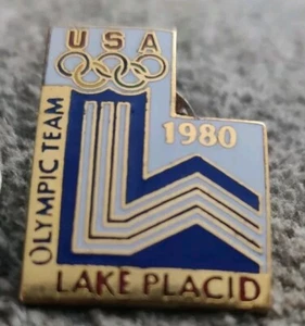 LAKE PLACID 1980 WINTER OLYMPIC GAMES, USA NOC - TEAM PIN - Picture 1 of 3