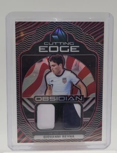 GIOVANNI REYNA 2021 Obsidian Dual Patch Cutting Edge Red Etch /25 USA - Picture 1 of 2