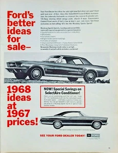 1967 FORD MUSTANG Hardtop - 1968 Ideas at 1967 Prices = Promo Print Ad  - Picture 1 of 1