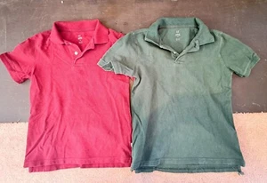PAIR OF GAP BOYS POLO SHORT SLEEVE SHIRTS MEDIUM SIZE 8 - Picture 1 of 2