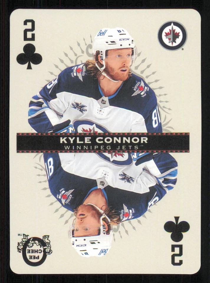 2021-22 O-Pee-Chee Playing Cards #2CLUBS Kyle Connor - Image 1 of 2
