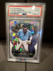 2023 Bowman Chrome Prospects Atomic Refractor Junior Caminero 1st #BCP-61 PSA 9  - Bild 1 von 2