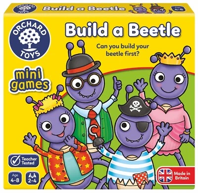Build a Beetle Mini Game by Orchard Toys 4+ - Image 1 of 4