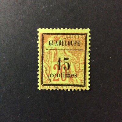 BroadviewStamps Guadeloupe #4 used light cancel.  VF. - Image 1 of 2