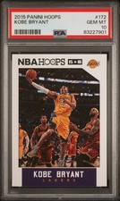 2015-16 Panini NBA Hoops #172 Kobe Bryant with LeBron James Lakers PSA 10