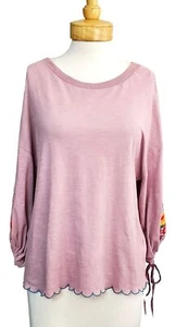UMGEE NUEVO CON ETIQUETAS Blusa/Top/Camisa de punto Bordado Cordón Puños Blusa Viegra Talla M - Imagen 1 de 8