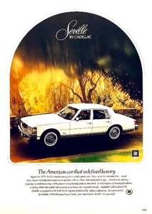 1979 SEVILLE BY CADILLAC—ORIGINAL MAGAZINE ADVERTISEMENT—VINTAGE PRINT AD—'79 - Picture 1 of 1