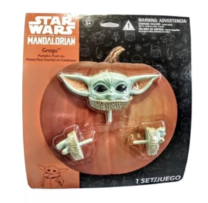 Halloween Disney Star War Mandalorian The Child Pumpkin Push Grogu Baby Yoda Set - Picture 1 of 2