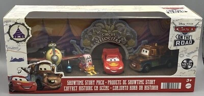 CARS ON THE ROAD - SHOWTIME STORY 4 PACK McQUEEN MATER - Mattel Disney Pixar - Immagine 1 di 2