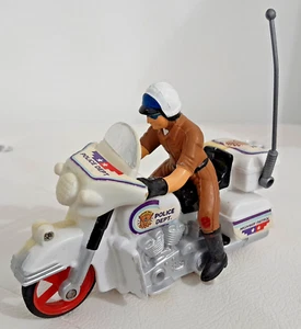 Moto Giocattolo Vintage Police Dept Highway Patrol Police Polizia Chips - Foto 1 di 2