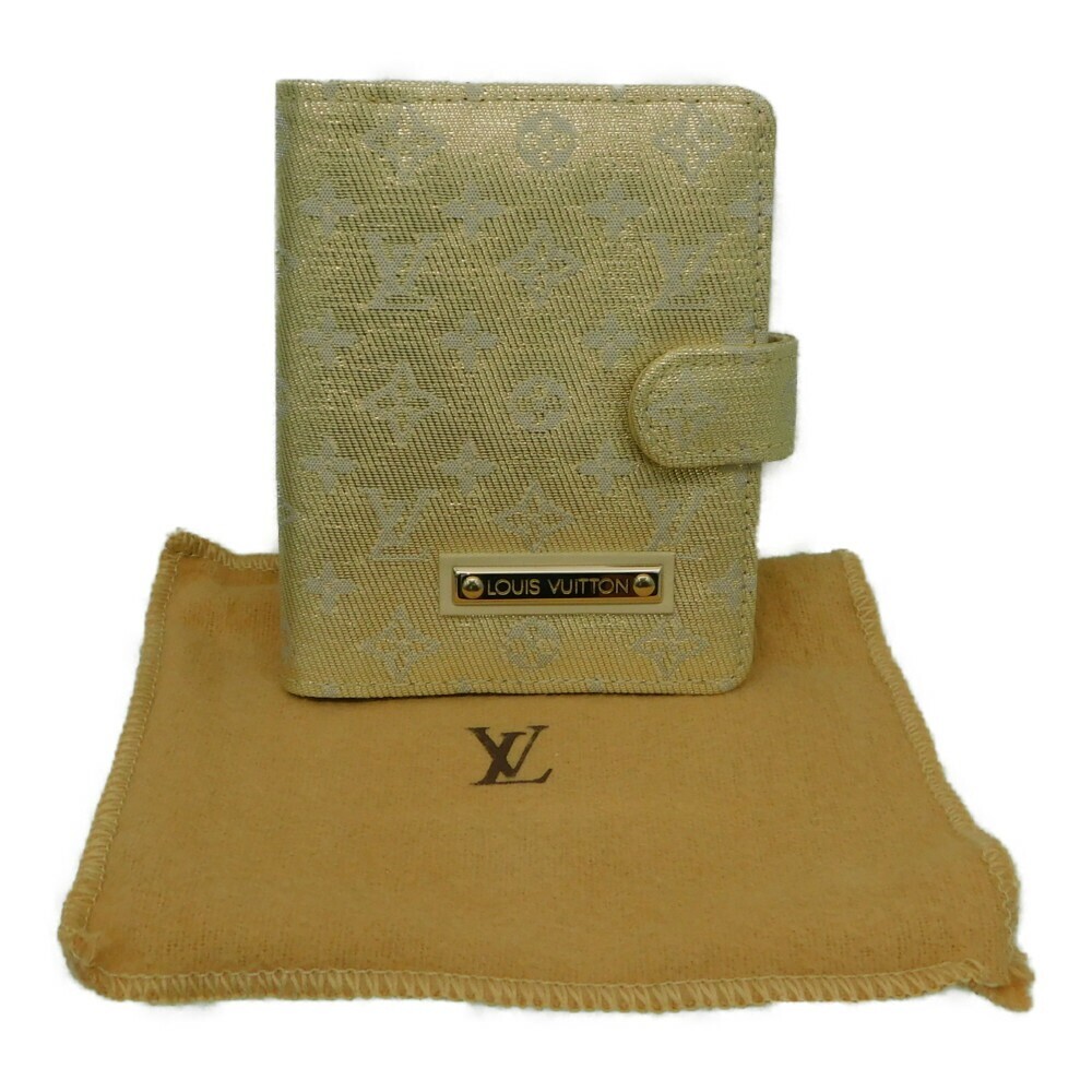 Auth Louis Vuitton Monogram Shine Mini Agenda Notebook Cover