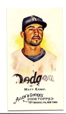 2008 TOPPS ALLEN & GINTER'S BASEBALL MINI 266 MATT KEMP DODGERS - Image 1 of 2