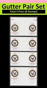 US 6004 Navy 250 Years F vert gutter pair set 4x2 MNH 2025 - Picture 1 of 1